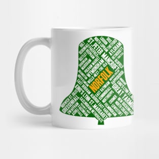 Norfolk 8+ Bell Towers in Green Mug